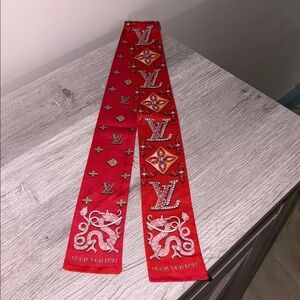 Designer lux twilly bag scarf